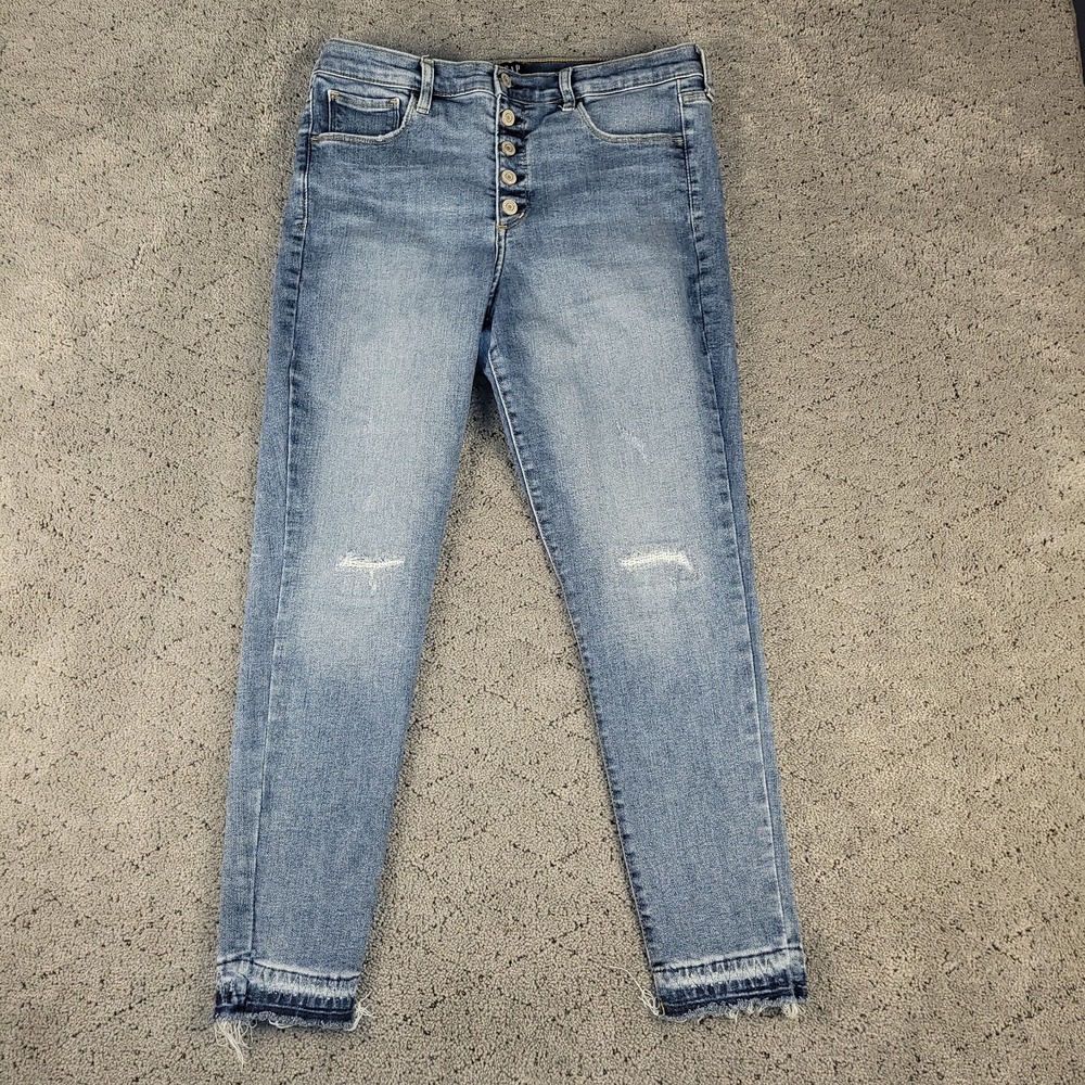 Gap Jeans Womens 14‎ Blue Favorite Jegging Button Fly High Rise Slimming Denim